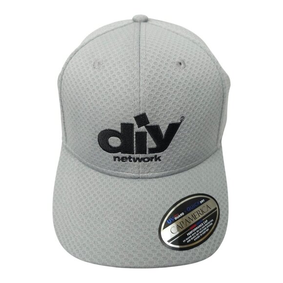 DIY Network Textured Mesh Fitted S/M Cap Trucker Baseball Golf Hat UV Guard NEW - Picture 1 of 13